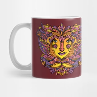 Flower fairy / Purple, orange, yellow pallete Mug